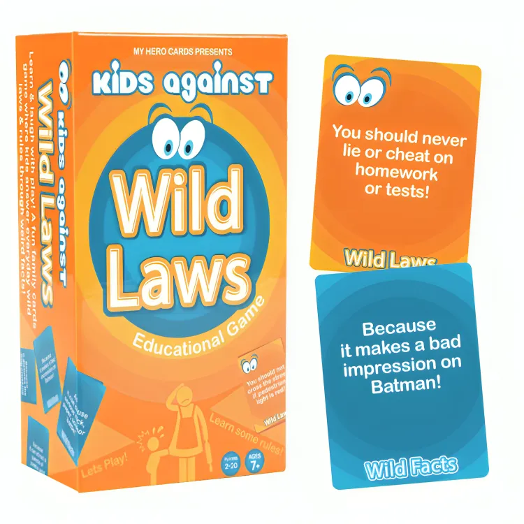Kids Against Wild Laws- An interactive learning party cards game for ages 7 and above Kids Against Wild Laws- An interactive learning party cards game for ages 7 and above