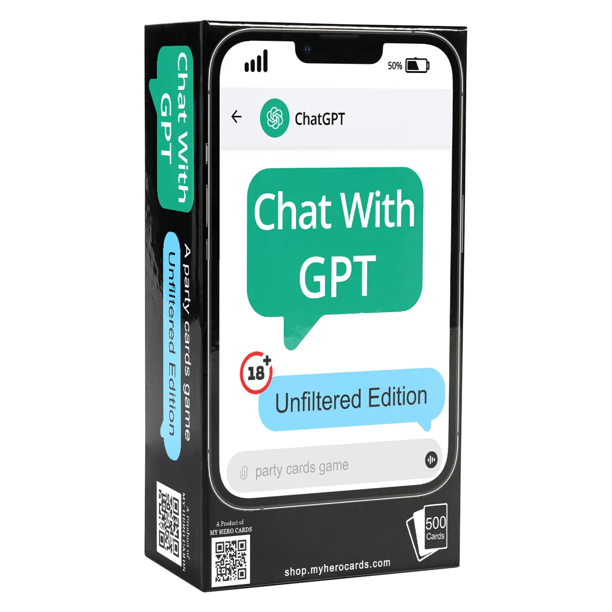 Chat with GPT- A party cards game (unfiltered Edition)