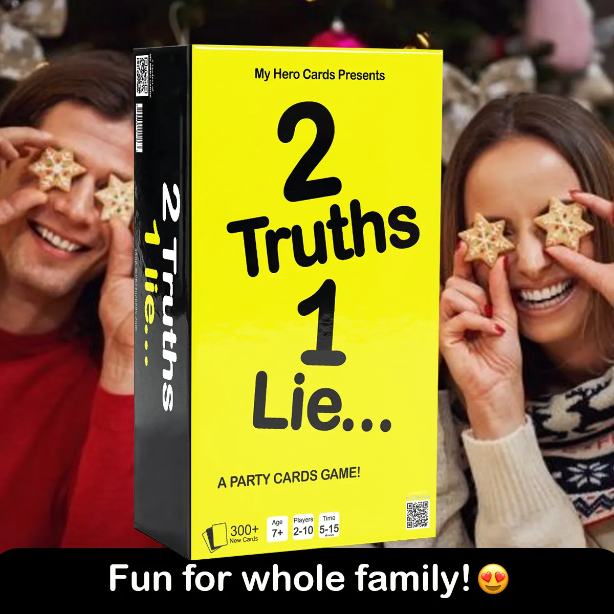 2 Truths, 1 Lie – Party Card Game for Ages 7+ | 300+ Cards