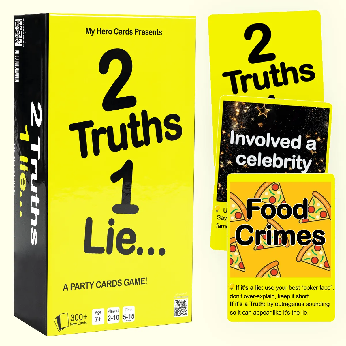2 Truths, 1 Lie – Party Card Game for Ages 7+ | 300+ Cards