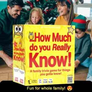 How much do you really know? A family trivia game for things you gotta know!