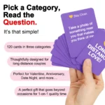 Long Distance Love Couples Card Game