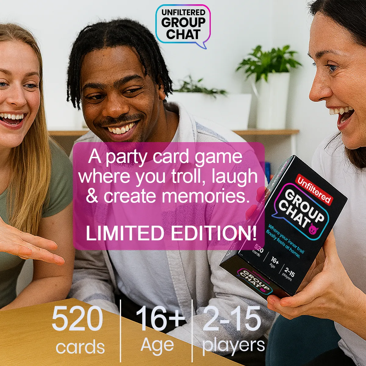 Unfiltered Group Chat Cards Game