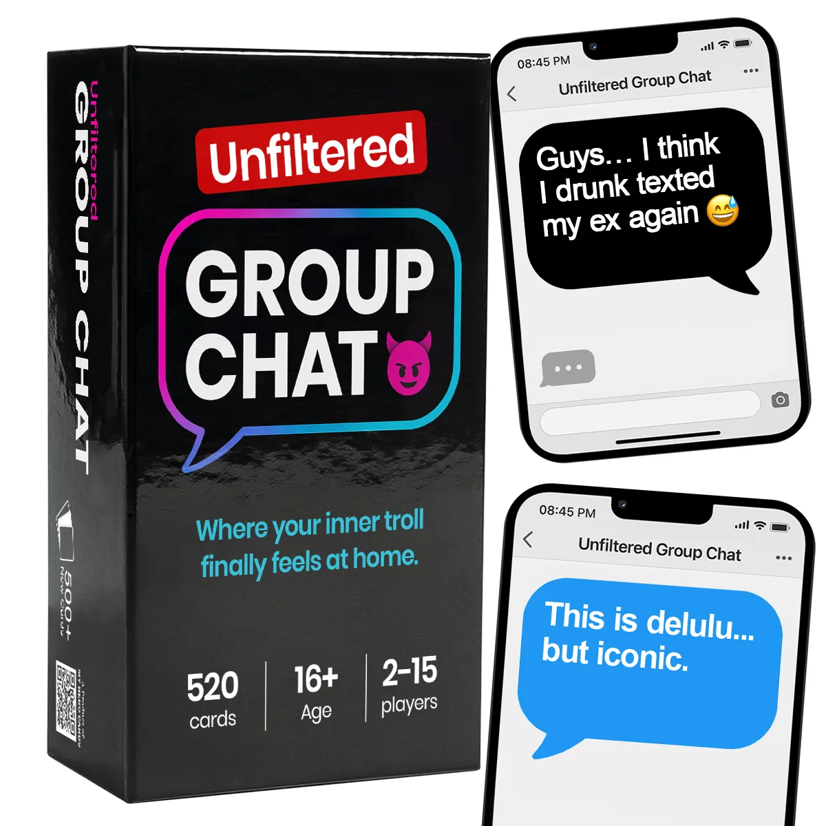 Unfiltered Group Chat Cards Game