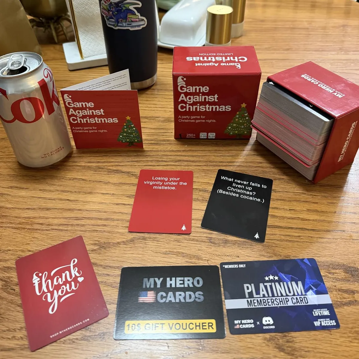 what is inside game against christmas box