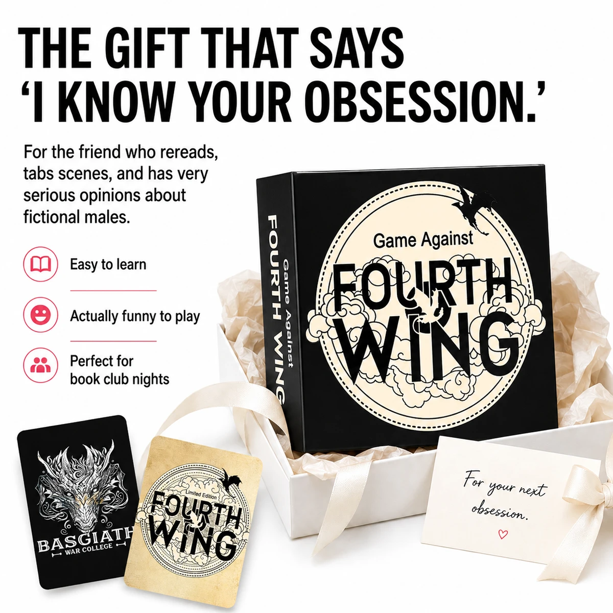 Game Against Fourth Wing gift box
