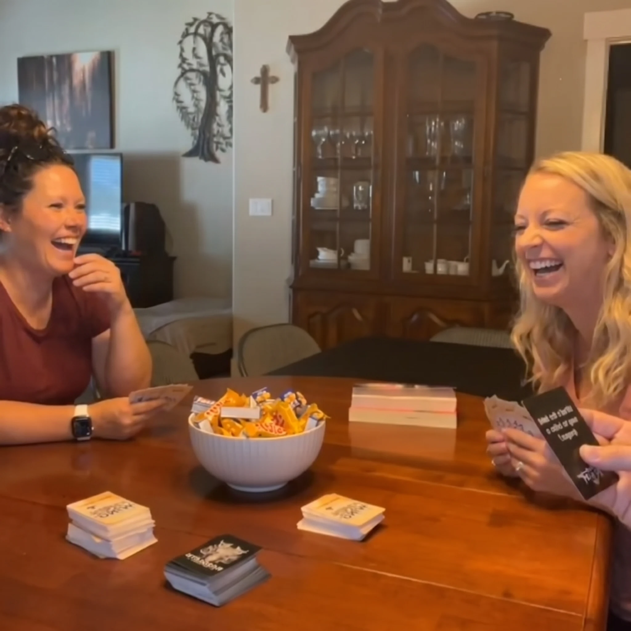Customer photo — cards on table